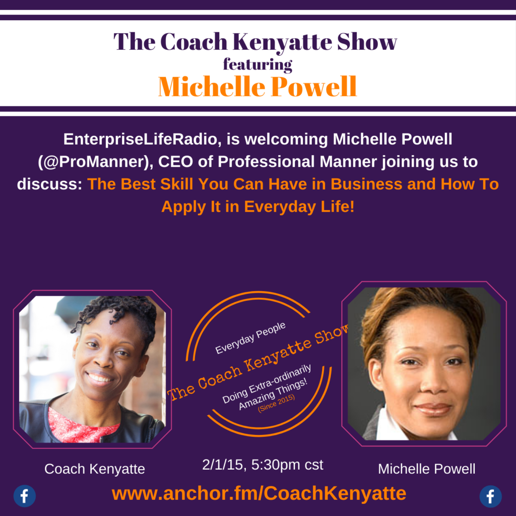 The Coach Kenyatte Show welcomes Michelle Powell