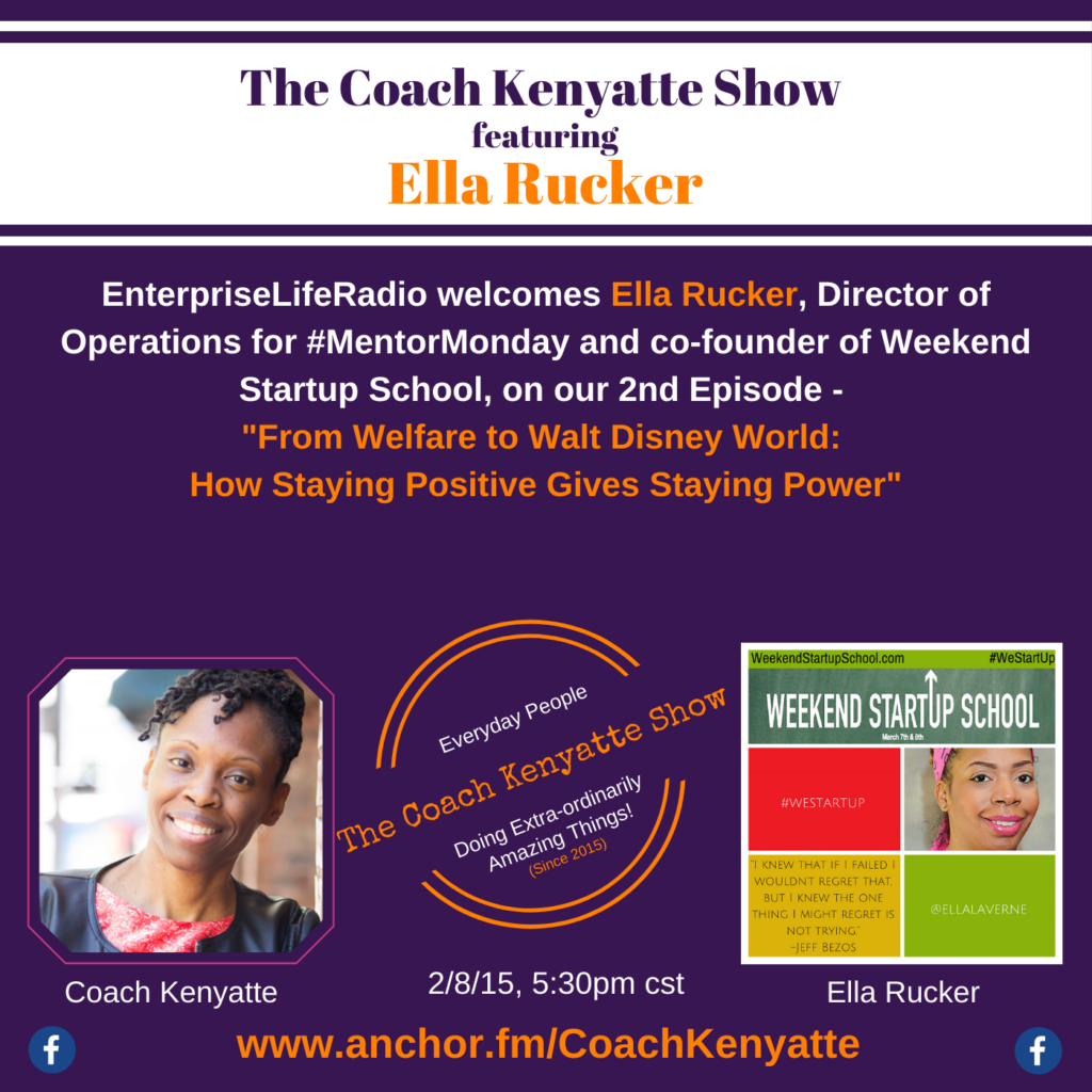 The Coach Kenyatte Show welcomes Ella Rucker