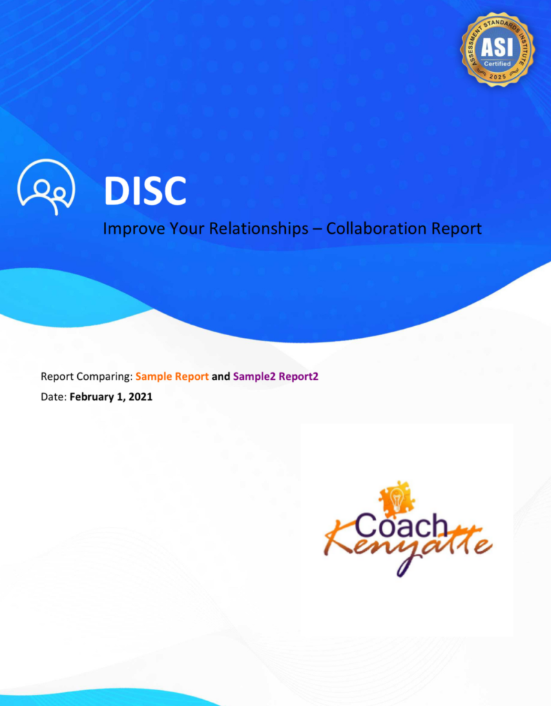 DISC Relationship Collaborator Report - Coach Kenyatte
